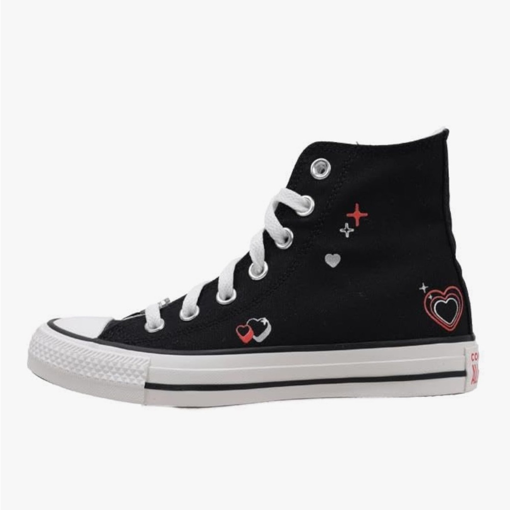 Converse(GS) Chuck Taylor All Star EVA Lift Platform Y2K Heart High Top 'Black'